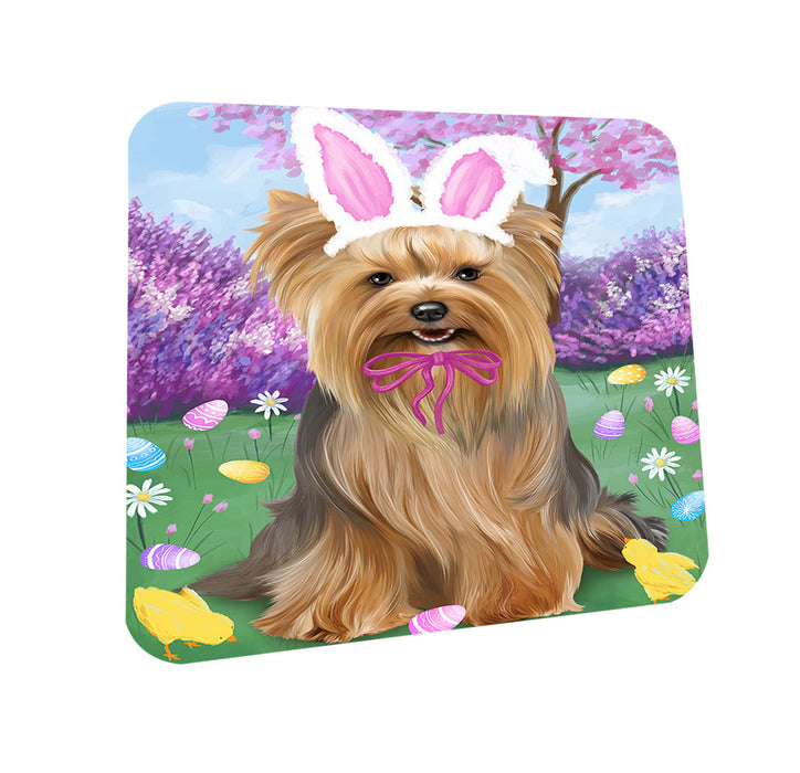 Yorkshire Terrier Dog Easter Holiday Coasters Set of 4 CST49262
