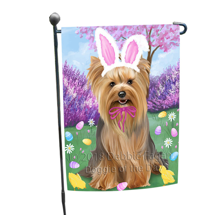 Yorkshire Terrier Dog Easter Holiday Garden Flag GFLG57071