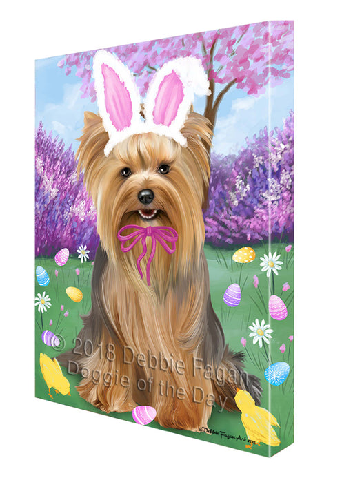 Yorkshire Terrier Dog Easter Holiday Canvas Wall Art CVS60546