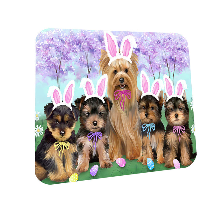 Yorkshire Terriers Dog Easter Holiday Coasters Set of 4 CST49263