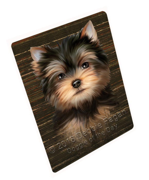 Rustic Yorkshire Terrier Dog Cutting Board C55533