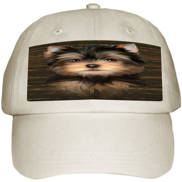 Rustic Yorkshire Terrier Dog Ball Hat Cap HAT55242