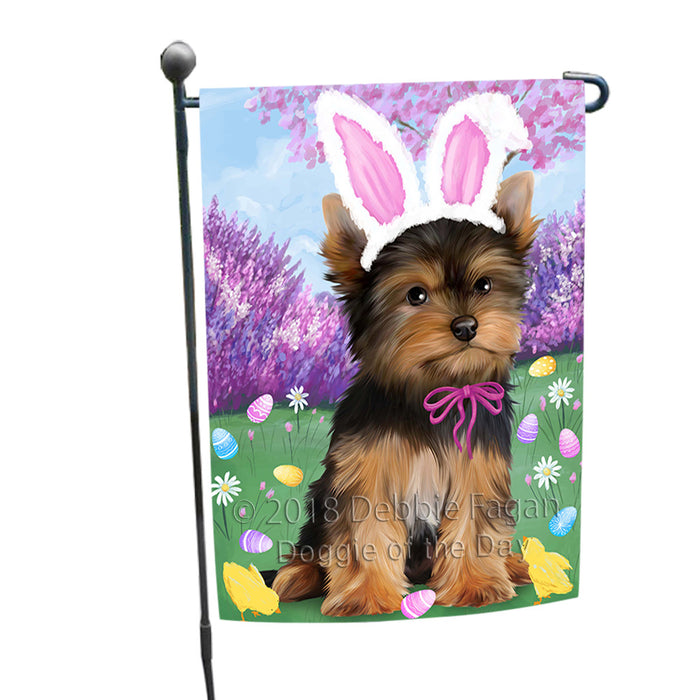 Yorkshire Terrier Dog Easter Holiday Garden Flag GFLG57073