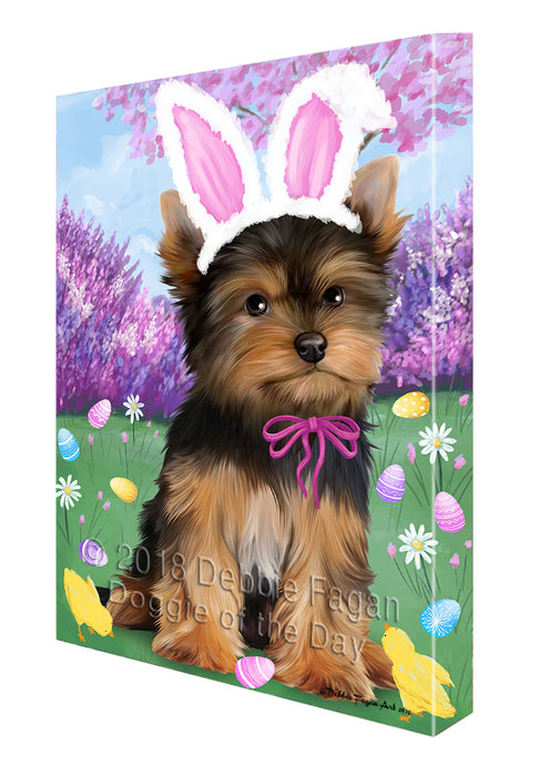 Yorkshire Terrier Dog Easter Holiday Canvas Wall Art CVS60564
