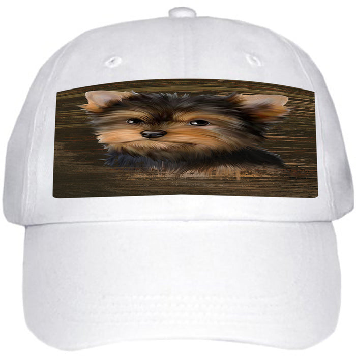 Rustic Yorkshire Terrier Dog Ball Hat Cap HAT55245