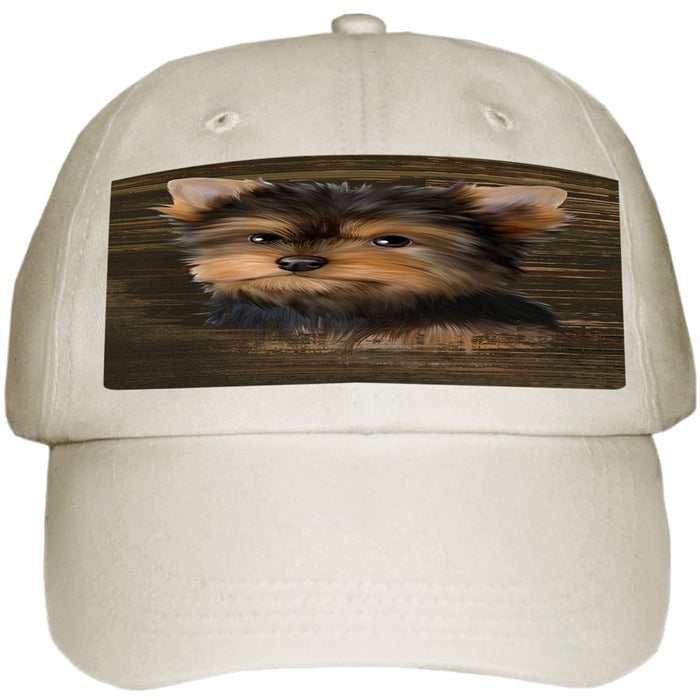 Rustic Yorkshire Terrier Dog Ball Hat Cap HAT55245