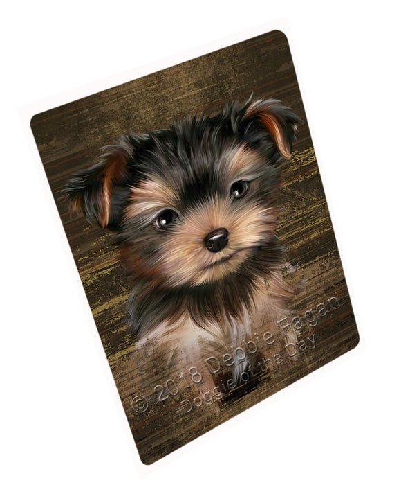 Rustic Yorkshire Terrier Dog Cutting Board C55539