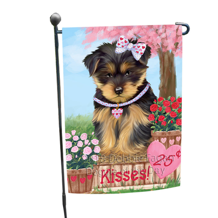 Rosie 25 Cent Kisses Yorkshire Terrier Dog Garden Flag GFLG56823