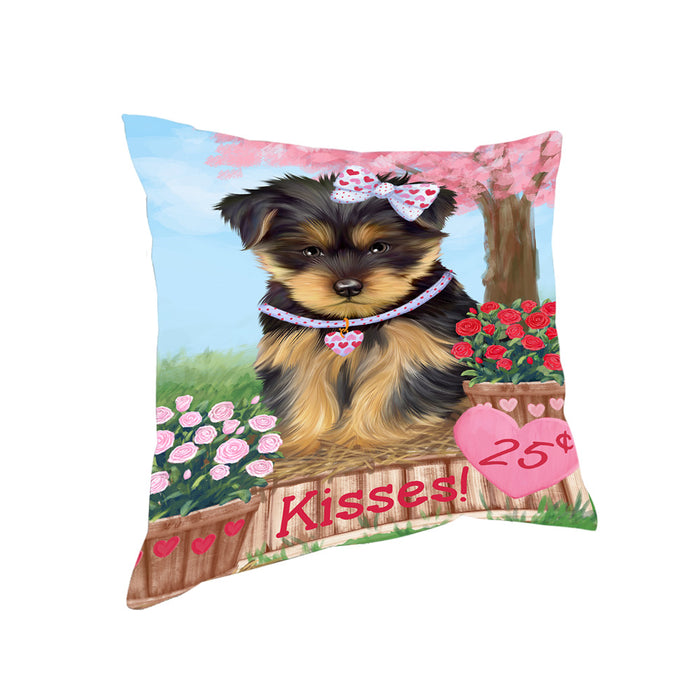Rosie 25 Cent Kisses Yorkshire Terrier Dog Pillow PIL79392
