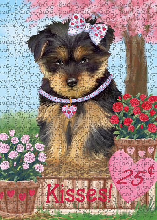Rosie 25 Cent Kisses Yorkshire Terrier Dog Puzzle with Photo Tin PUZL93300