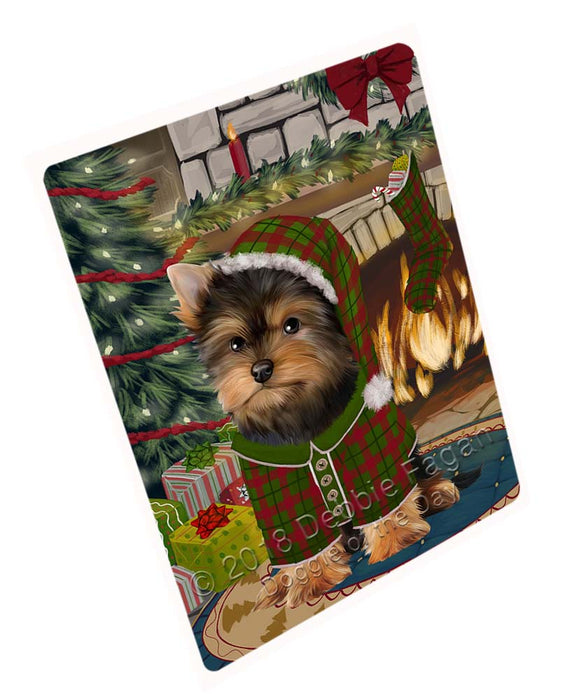 The Stocking was Hung Yorkshire Terrier Dog Cutting Board C72147