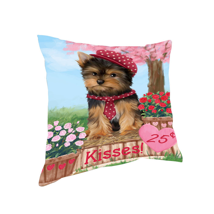 Rosie 25 Cent Kisses Yorkshire Terrier Dog Pillow PIL79396