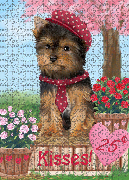 Rosie 25 Cent Kisses Yorkshire Terrier Dog Puzzle with Photo Tin PUZL93304
