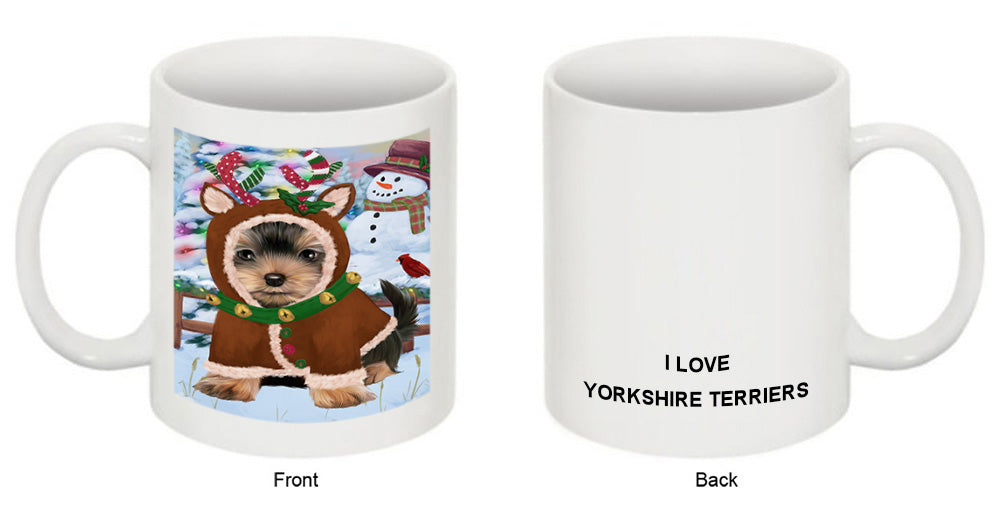 Christmas Gingerbread House Candyfest Yorkshire Terrier Dog Coffee Mug MUG52007