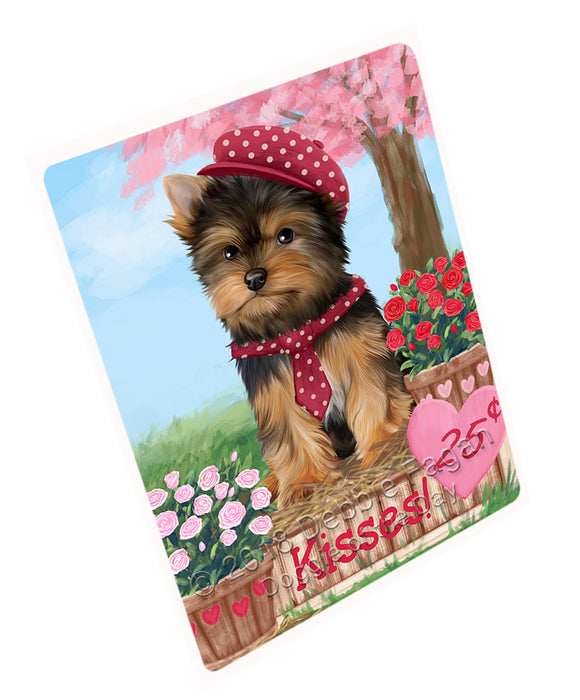 Rosie 25 Cent Kisses Yorkshire Terrier Dog Magnet MAG73967 (Small 5.5" x 4.25")