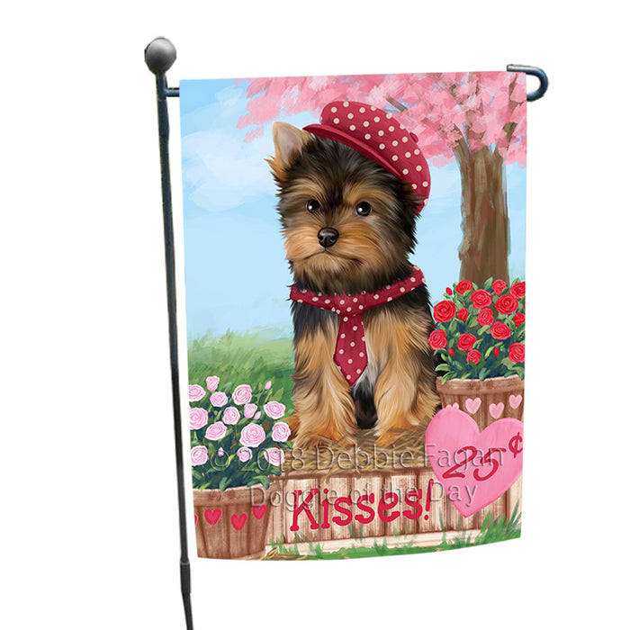 Rosie 25 Cent Kisses Yorkshire Terrier Dog Garden Flag GFLG56824