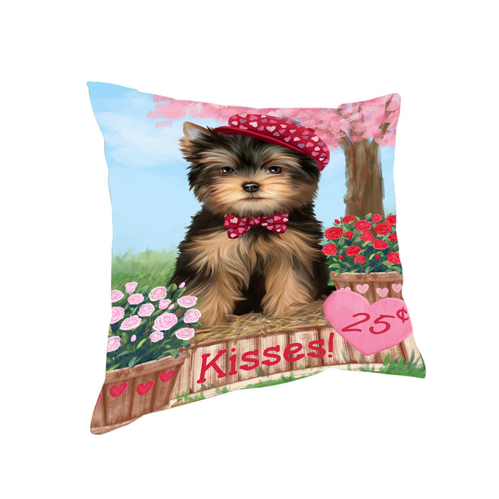 Rosie 25 Cent Kisses Yorkshire Terrier Dog Pillow PIL79400