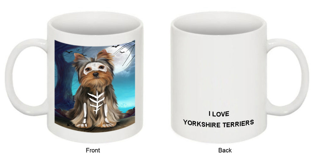 Happy Halloween Trick or Treat Yorkshire Terrier Dog Coffee Mug MUG49948