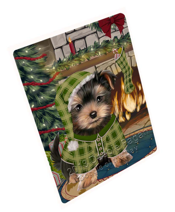 The Stocking was Hung Yorkshire Terrier Dog Cutting Board C72153
