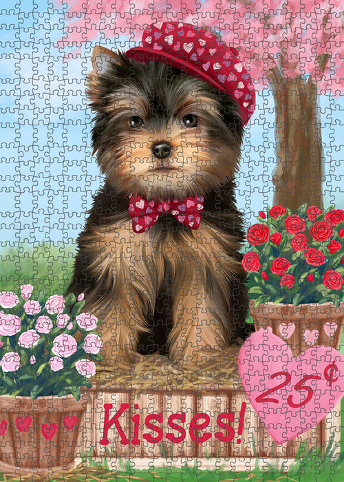 Rosie 25 Cent Kisses Yorkshire Terrier Dog Puzzle with Photo Tin PUZL93308