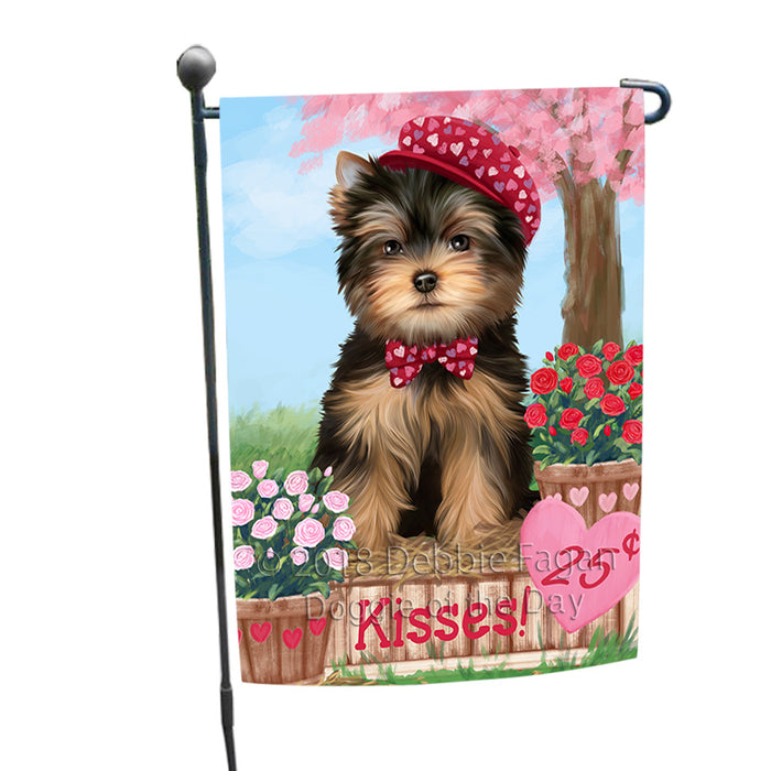 Rosie 25 Cent Kisses Yorkshire Terrier Dog Garden Flag GFLG56825