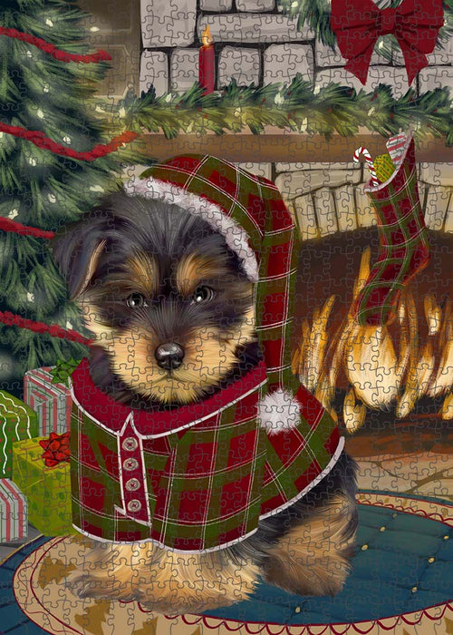 The Stocking was Hung Yorkshire Terrier Dog Puzzle  PUZL90896