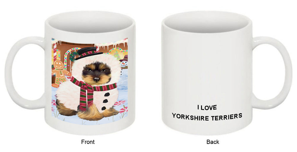 Christmas Gingerbread House Candyfest Yorkshire Terrier Dog Coffee Mug MUG52009