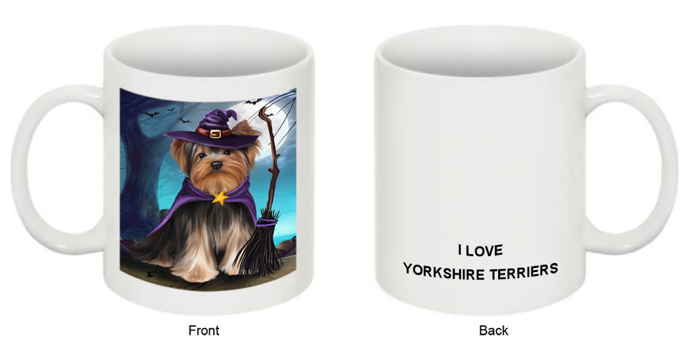Happy Halloween Trick or Treat Yorkshire Terrier Dog Coffee Mug MUG49949