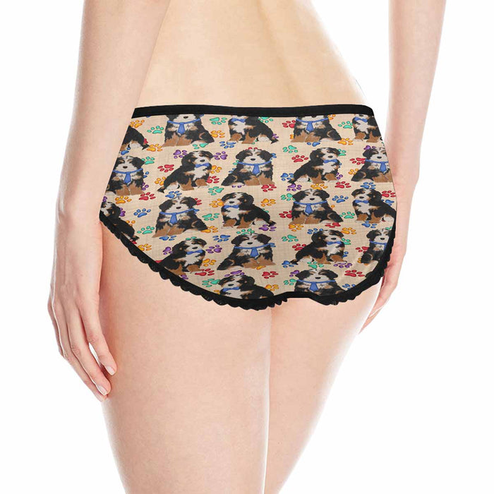 Bernedoodle Dogs Blue  Women&#039;s All Over Print Classic Briefs
