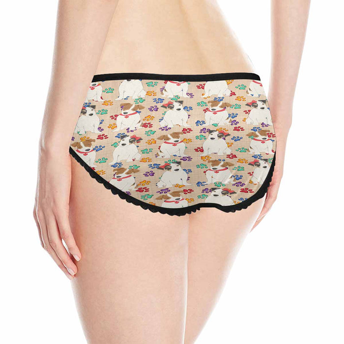 Jack Russell Terrier Dogs Red  Women&#039;s All Over Print Classic Briefs