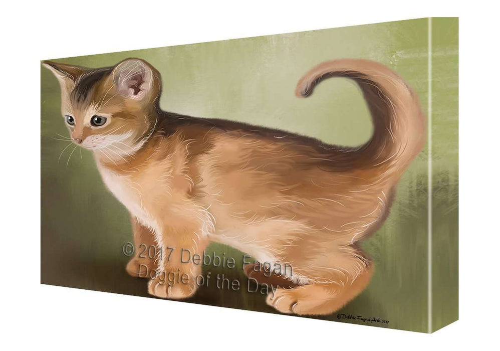 Abyssinian Cat Canvas Wall Art D140