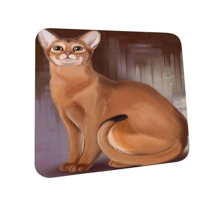 Abyssinian Cat Coasters Set of 4