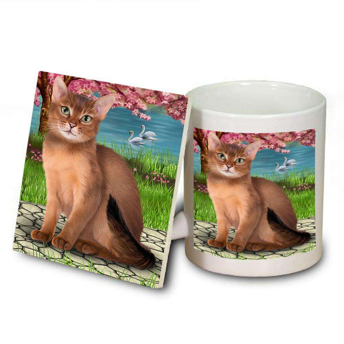 Abyssinian Cat Mug and Coaster Set MUC52738