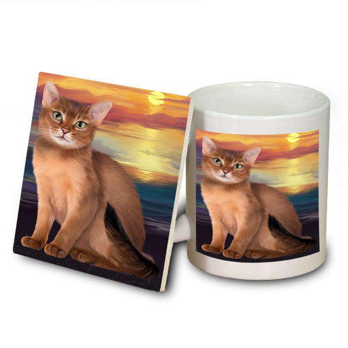 Abyssinian Cat Mug and Coaster Set MUC52749