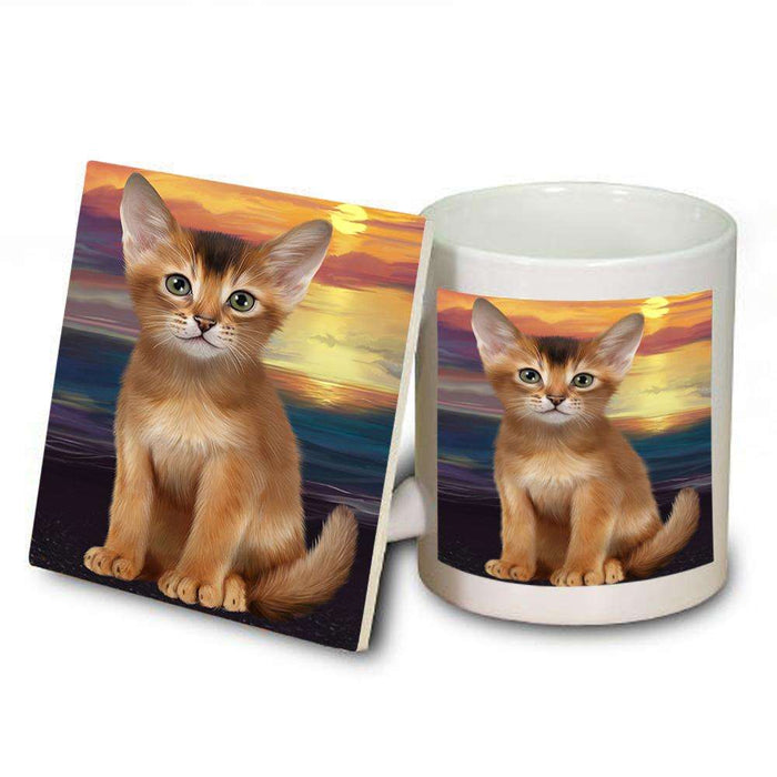 Abyssinian Cat Mug and Coaster Set MUC52751