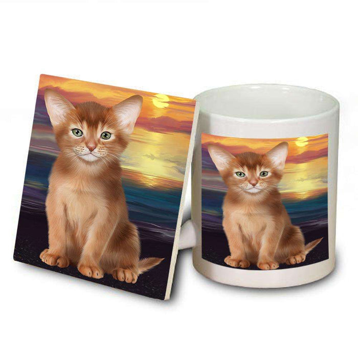 Abyssinian Cat Mug and Coaster Set MUC52753
