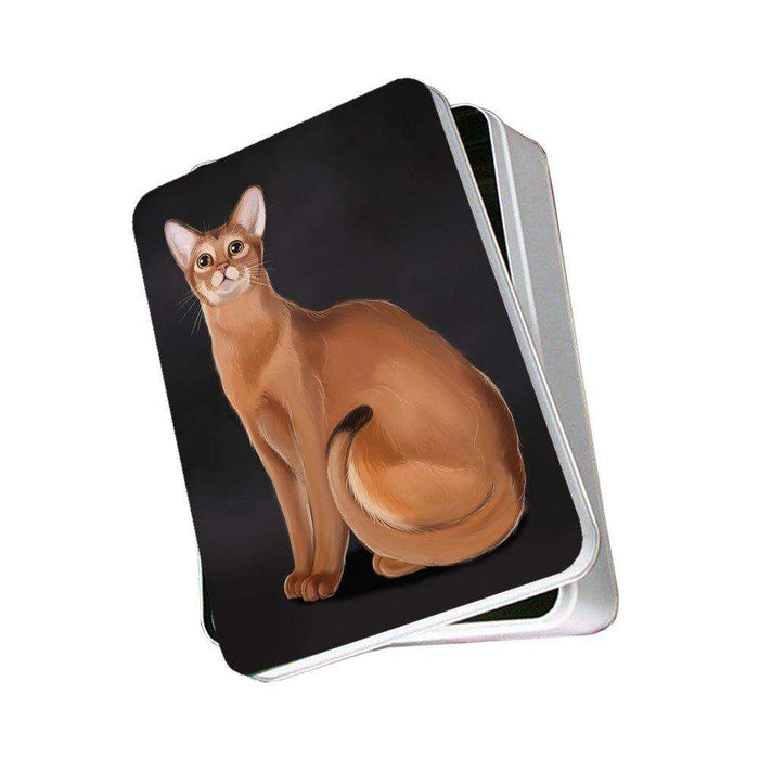 Abyssinian Cat Photo Storage Tin