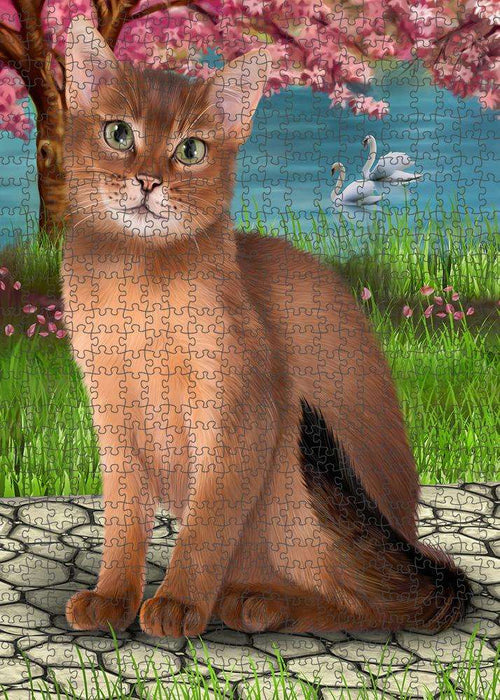 Abyssinian Cat Puzzle with Photo Tin PUZL62558