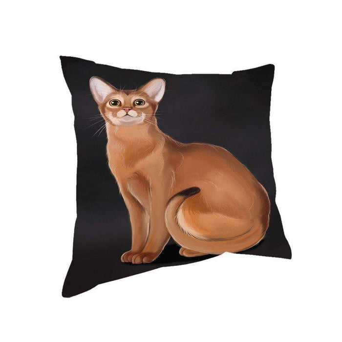 Abyssinian Cat Throw Pillow