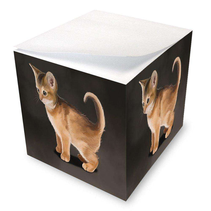 Abyssinian Kitten Cat Note Cube