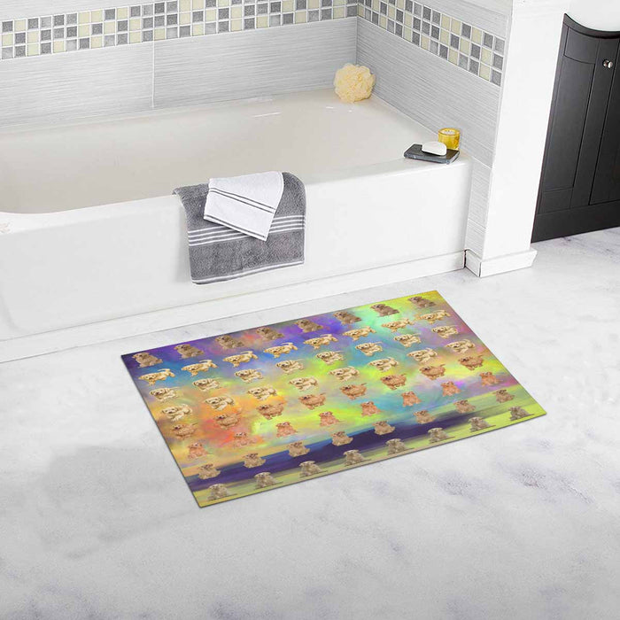 Golden Retriever Dog  Bath Rug 16" x 28"