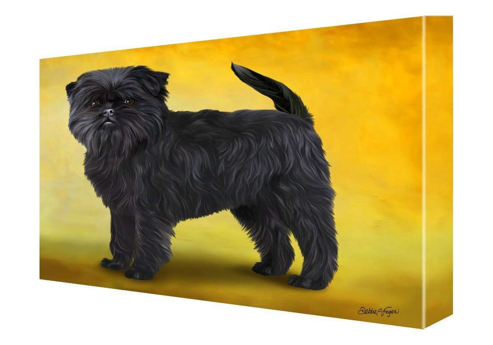 Affenpinscher Dog Painting Printed on Canvas Wall Art Signed