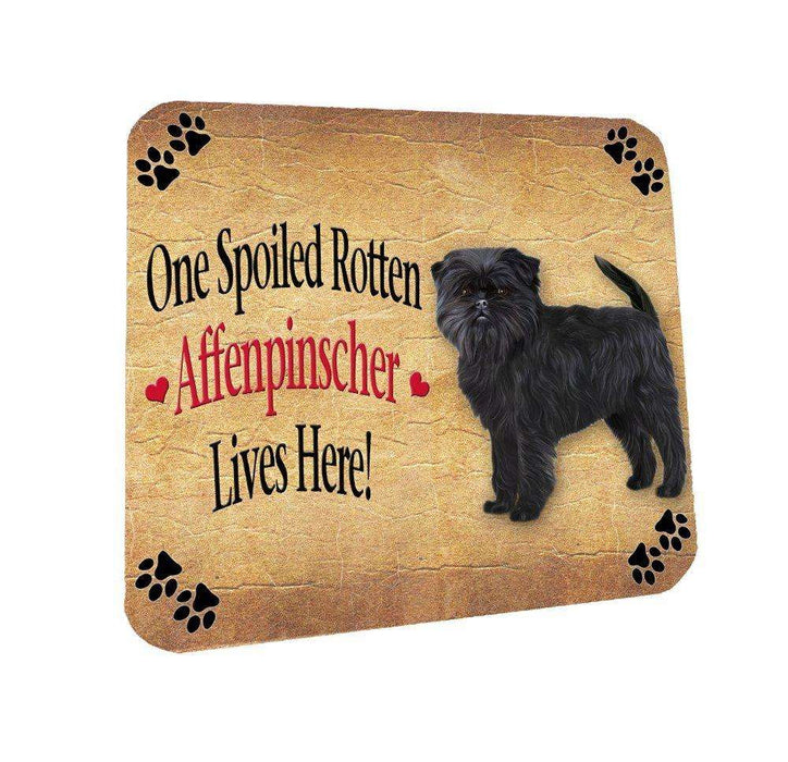 Affenpinscher Spoiled Rotten Dog Coasters Set of 4
