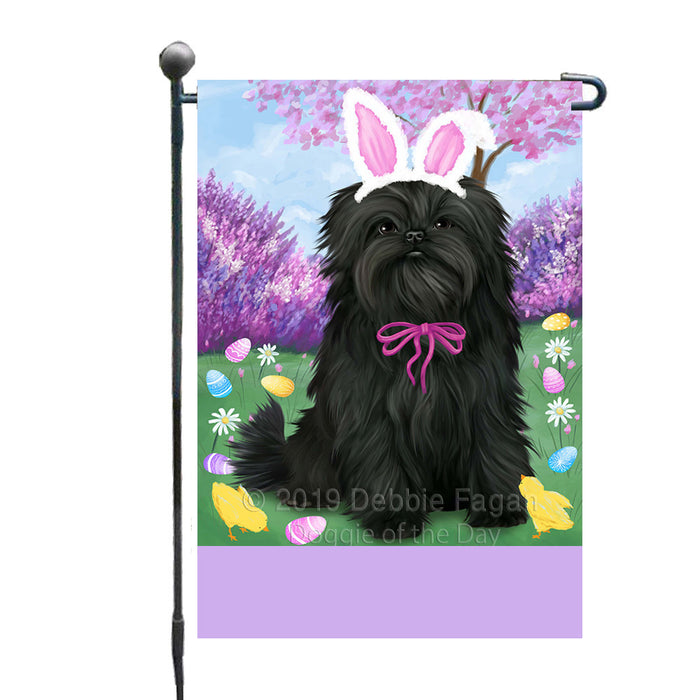 Personalized Easter Holiday Affenpinscher Dog Custom Garden Flags GFLG-DOTD-A58691