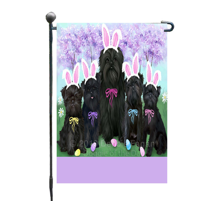 Personalized Easter Holiday Affenpinscher Dogs Custom Garden Flags GFLG-DOTD-A58692