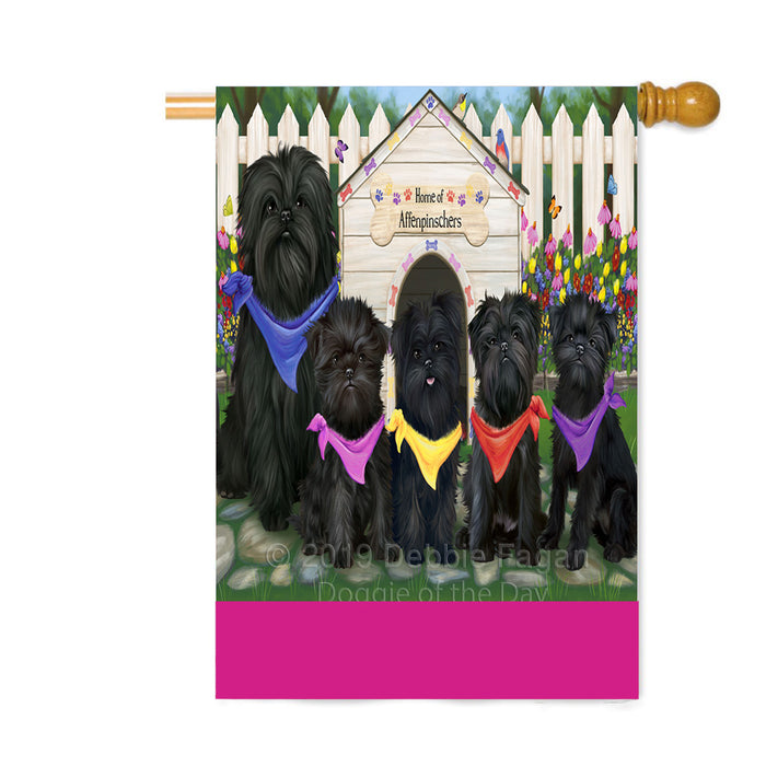 Personalized Spring Dog House Affenpinscher Dogs Custom House Flag FLG-DOTD-A62739