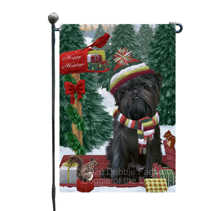 Christmas Woodland Sled Affenpinscher Dog Garden Flags Outdoor Decor for Homes and Gardens Double Sided Garden Yard Spring Decorative Vertical Home Flags Garden Porch Lawn Flag for Decorations GFLG68351