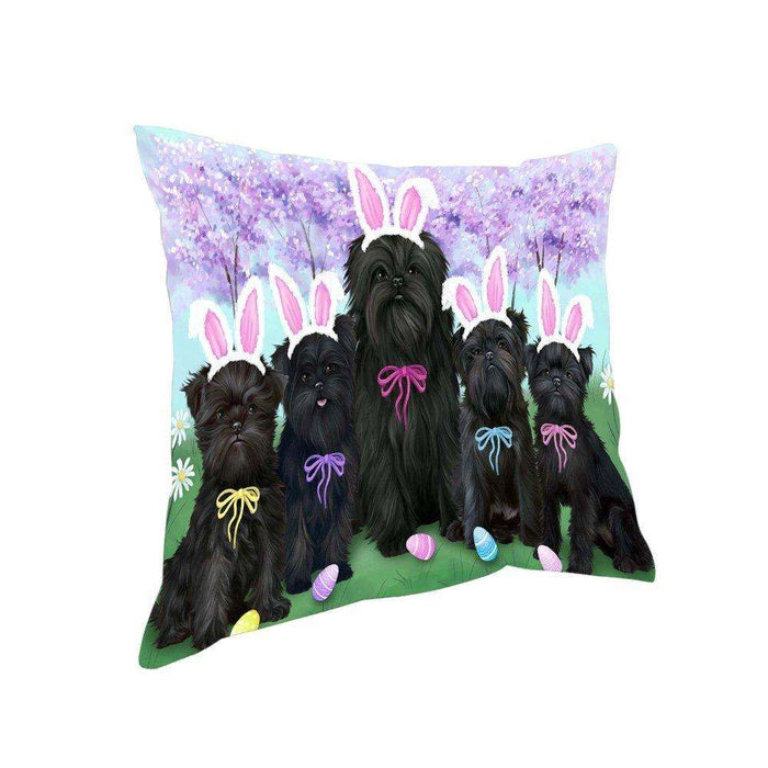 Affenpinschers Dog Easter Holiday Pillow PIL52344 (14x14)