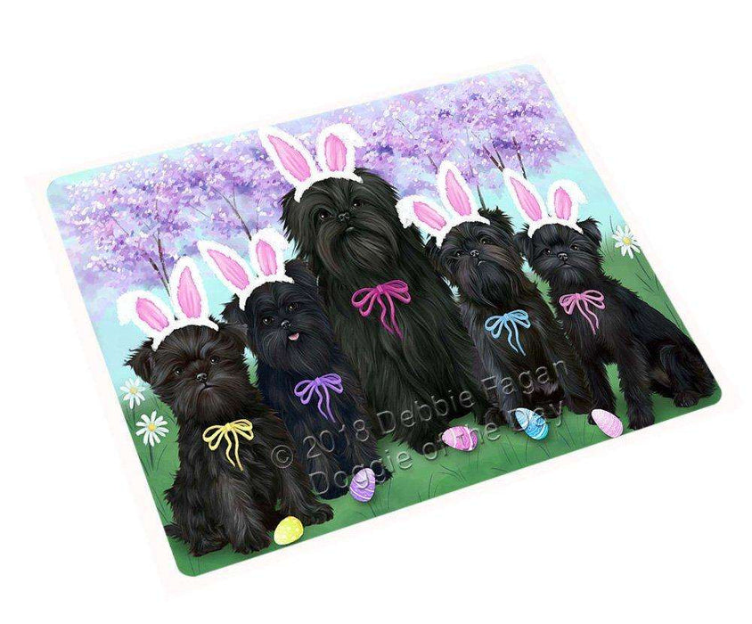 Affenpinschers Dog Easter Holiday Tempered Cutting Board C51234