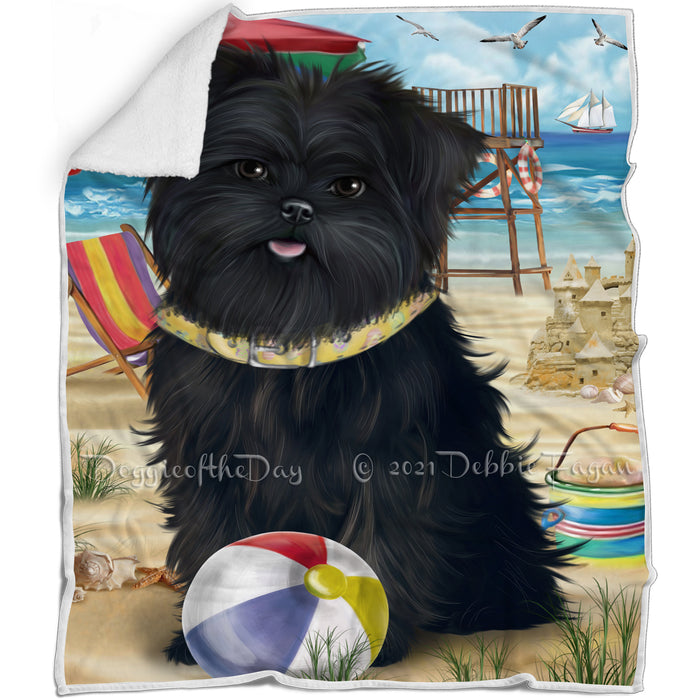 Pet Friendly Beach Affenpinscher Dog Blanket BLNKT65001